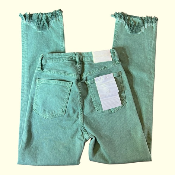 Jonathon Simkhai River High Rise Straight Pants in JD Jade - Picture 15 of 15